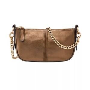 Fossil "Jolie" Mini Crossbody Bag in Bronze Brown